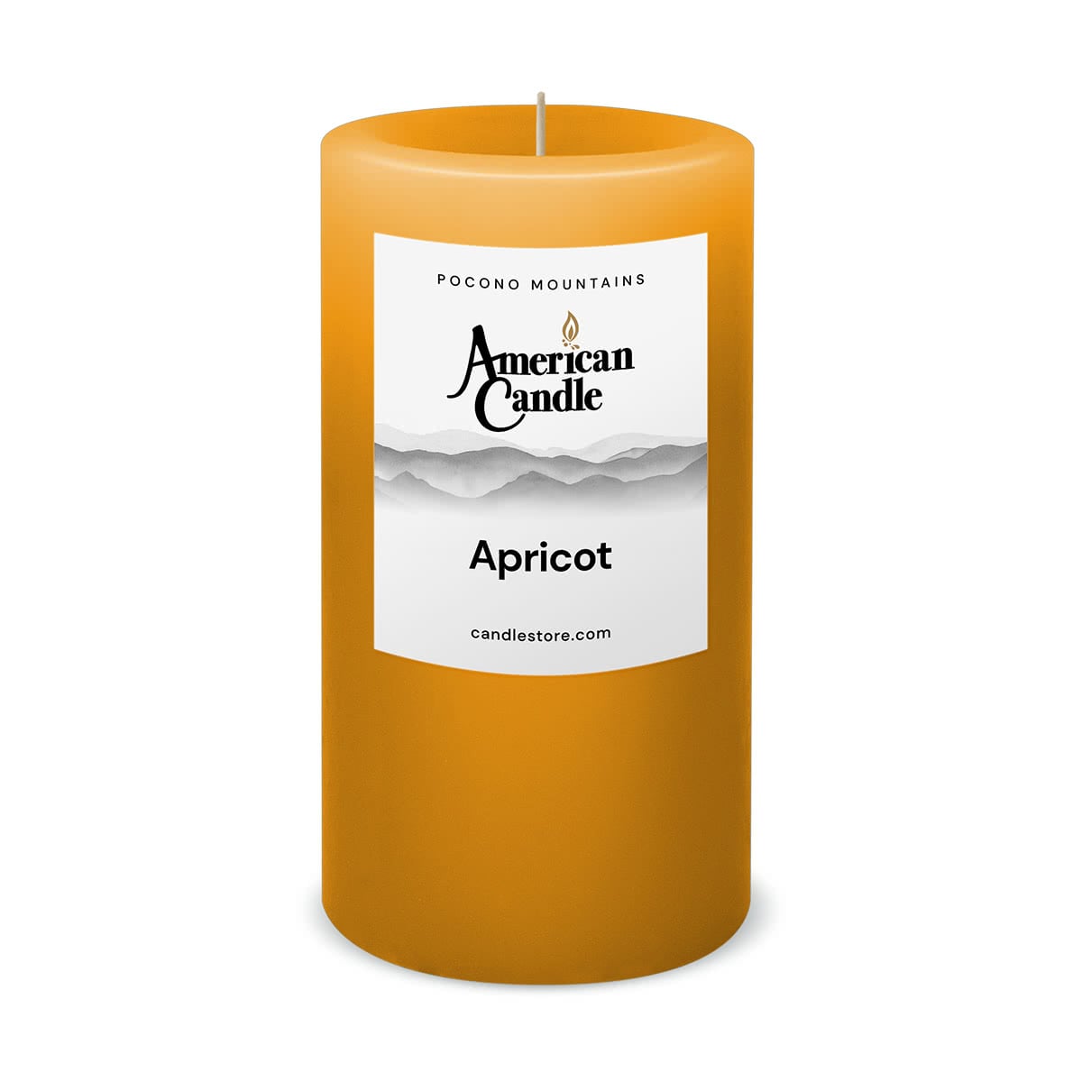 Apricot Scented 3x6 Pillar Candle by American Candle