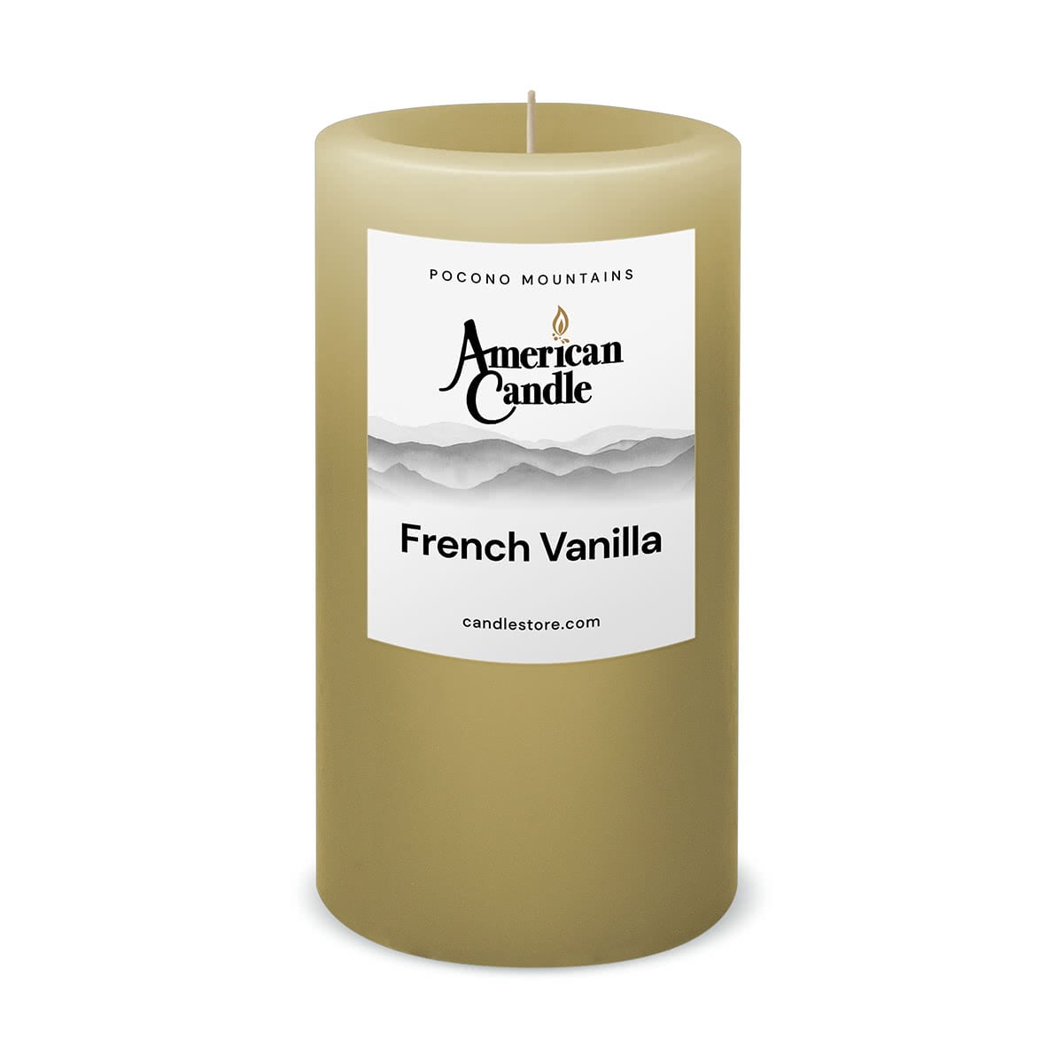 French Vanilla Scented 3x6 Pillar Candle by American Candle