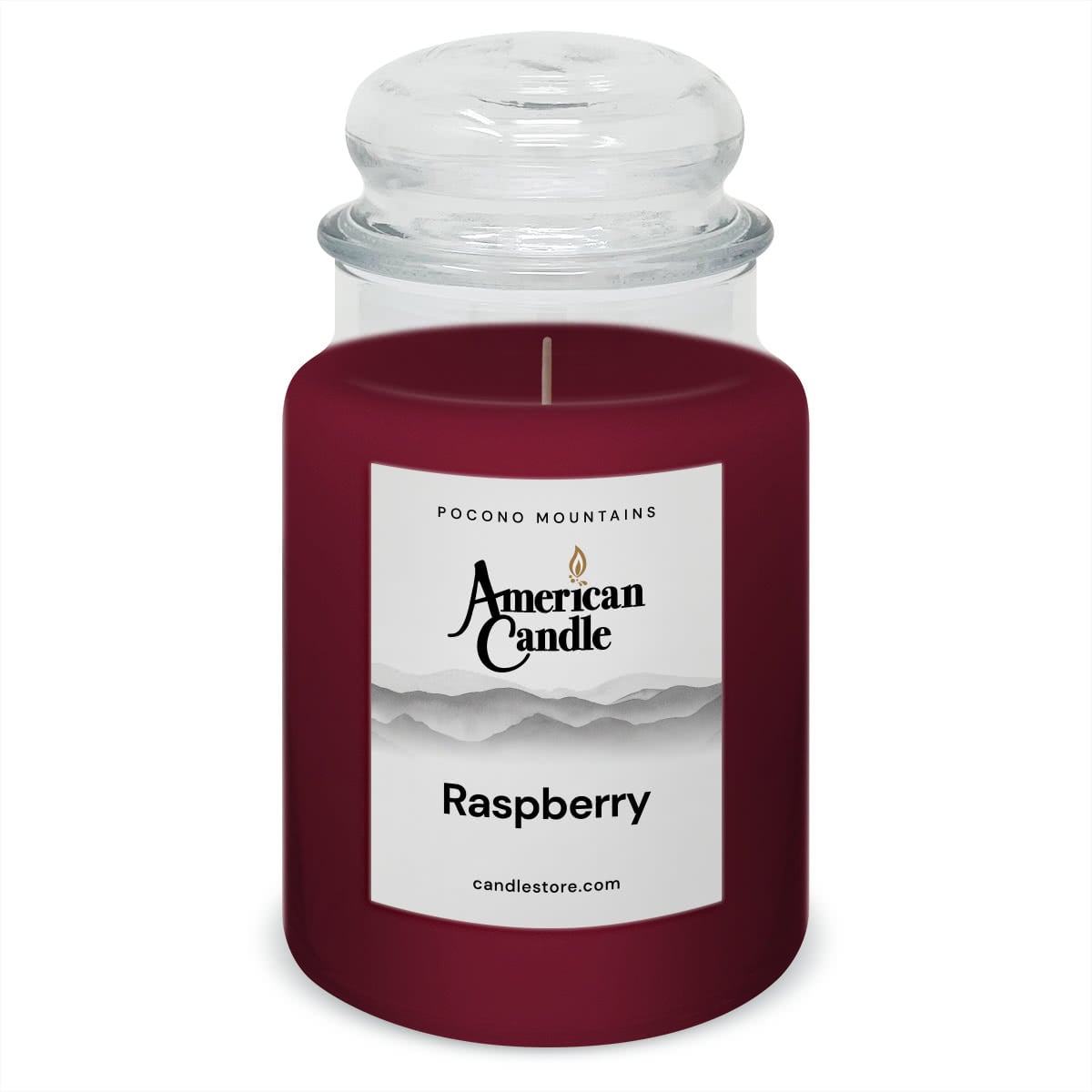 Raspberry 22 oz Jar Scented Candle by American Candle