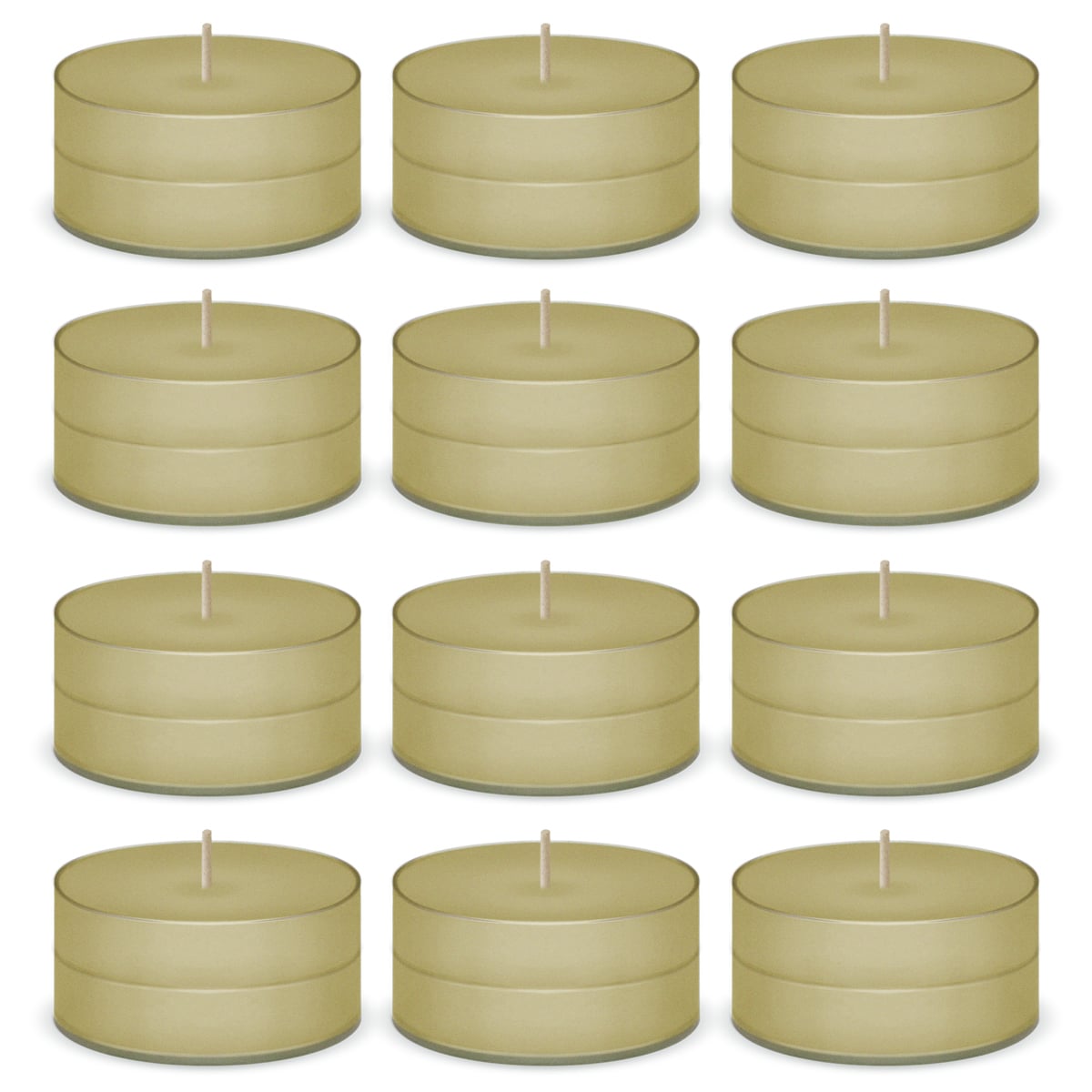 Almond Scented Tea Lights Candles by American Candle - 12 Pack