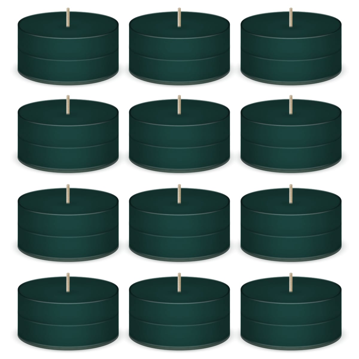 Balsam Fir Scented Tea Lights Candles by American Candle - 12 Pack