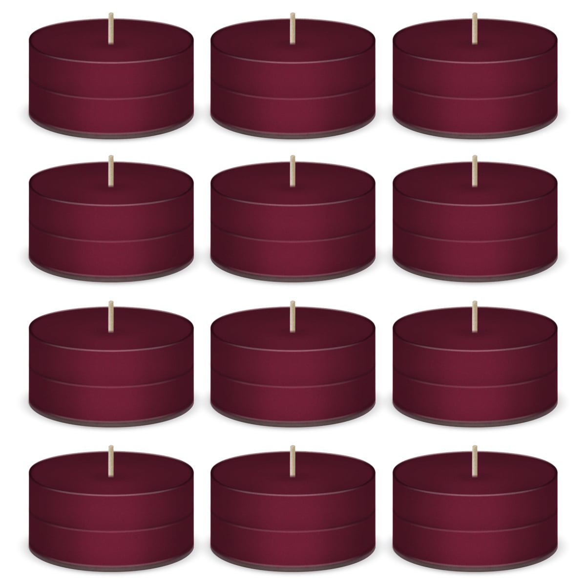 Black Cherry Scented Tea Lights Candles by American Candle - 12 Pack
