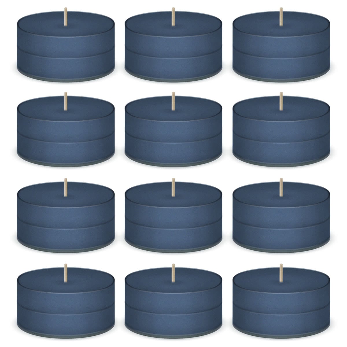 Country Home Blue Scented Tea Lights Candles by American Candle - 12 Pack