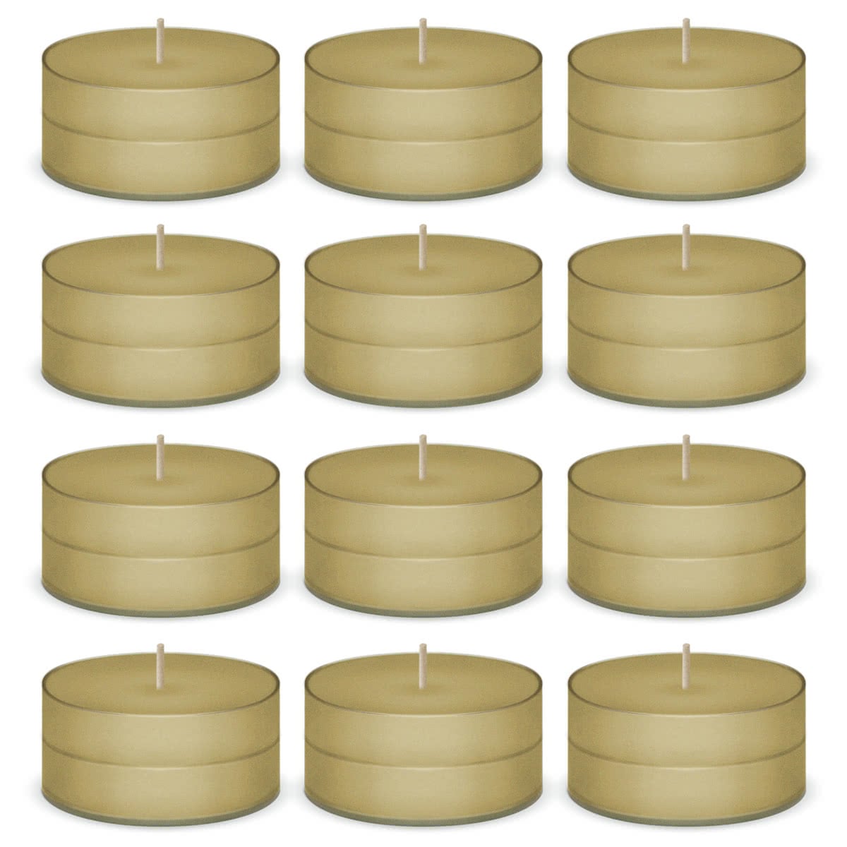 French Vanilla Scented Tea Lights Candles by American Candle - 12 Pack