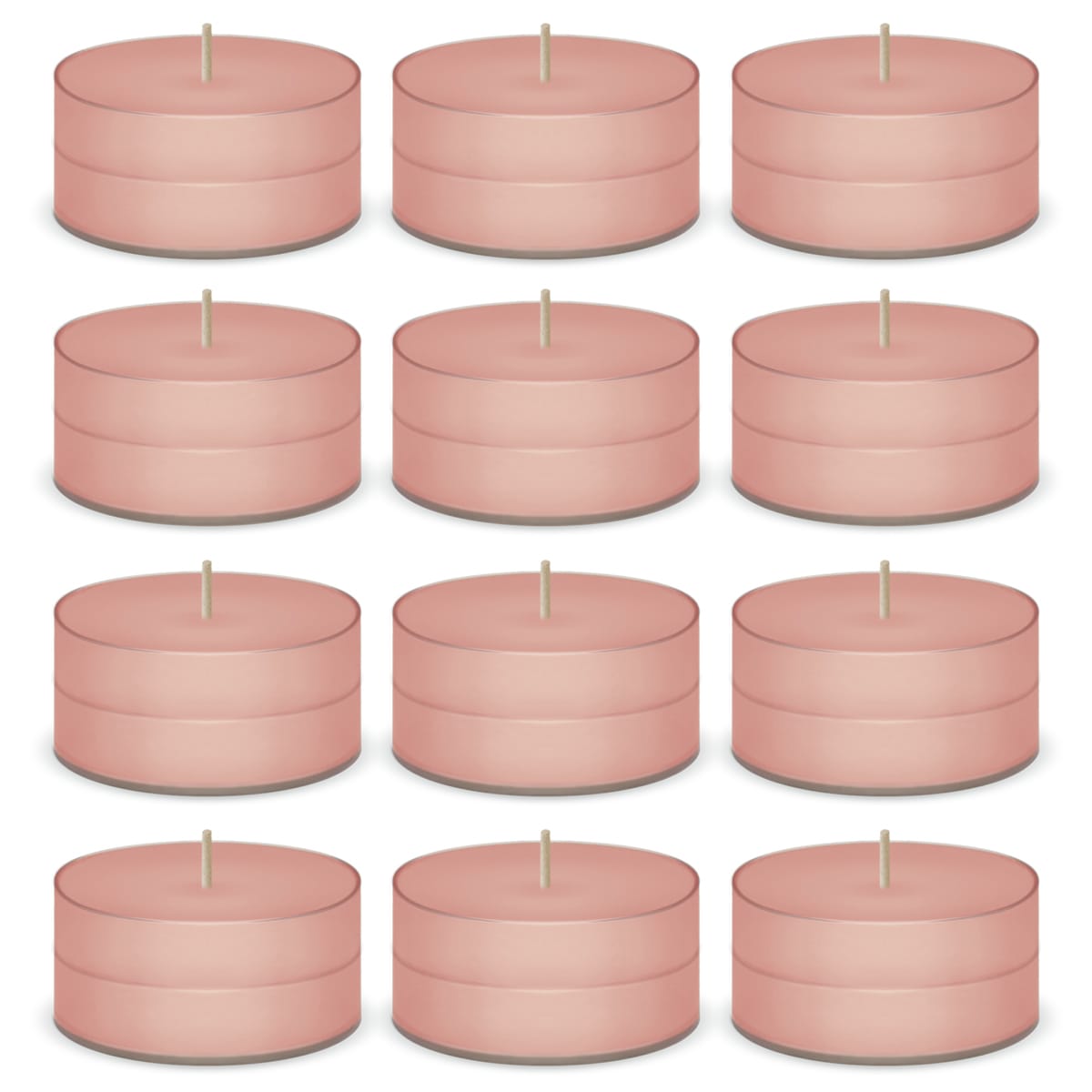 Georgia Peach Scented Tea Lights Candles by American Candle - 12 Pack