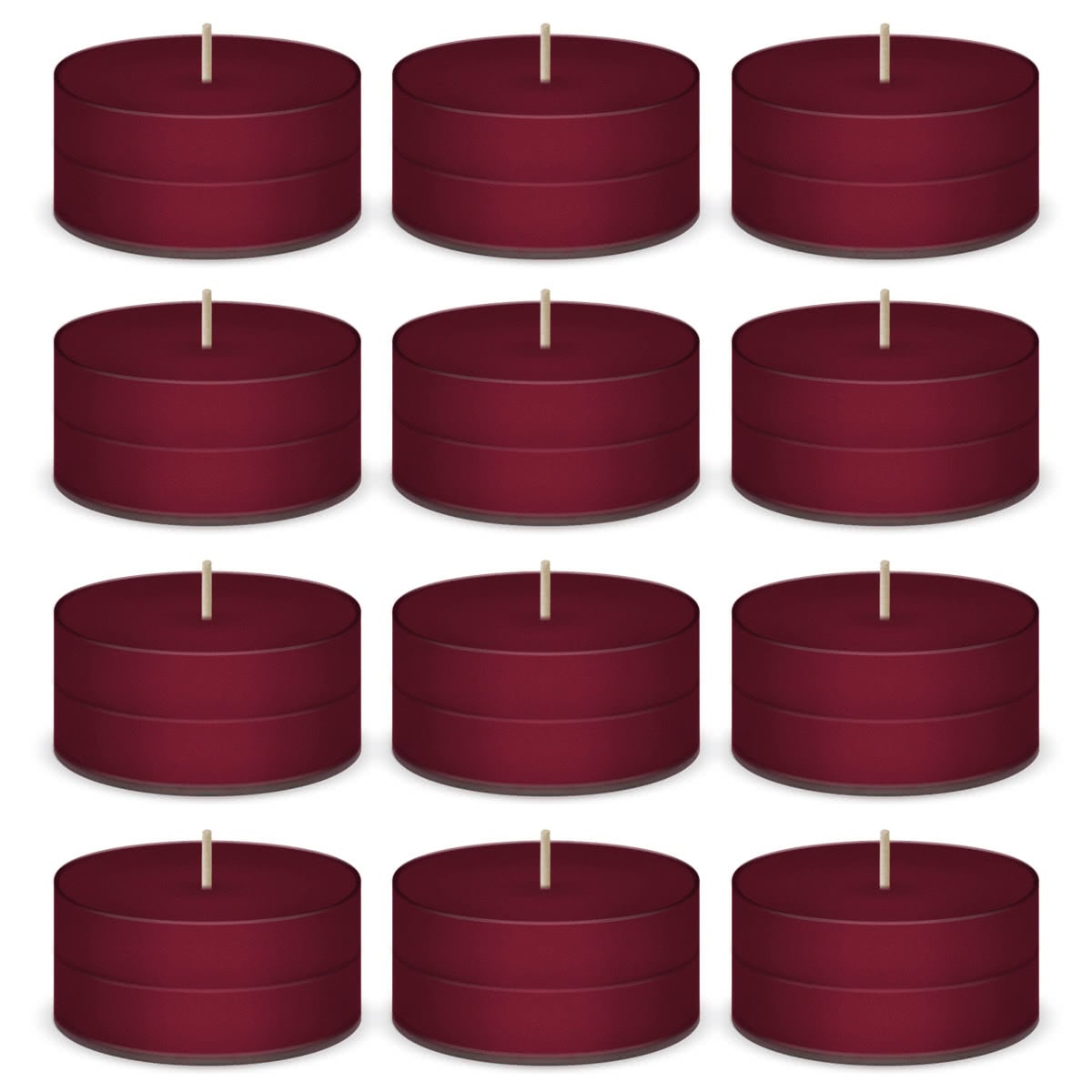 Raspberry Scented Tea Lights Candles by American Candle - 12 Pack