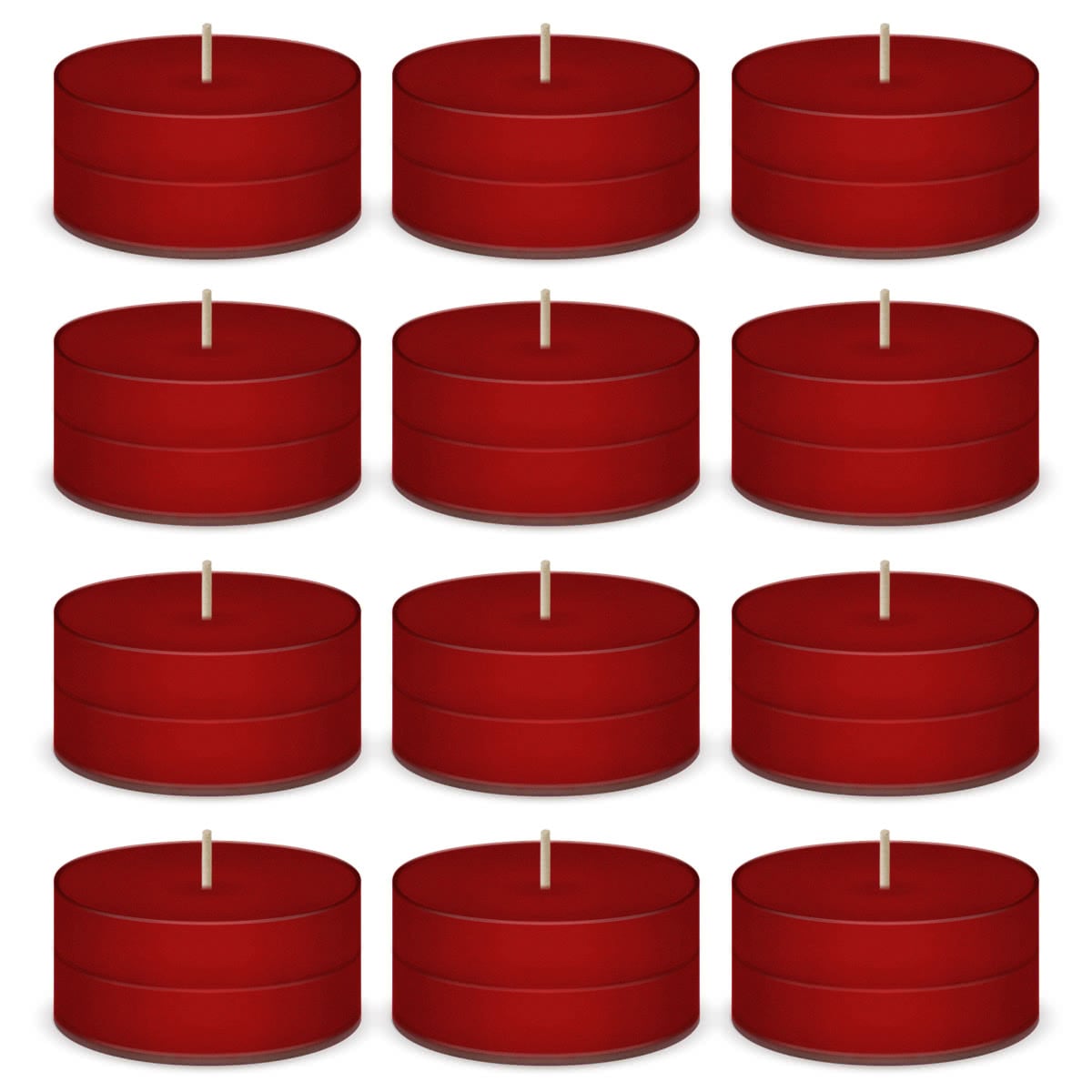 Strawberry Scented Tea Lights Candles by American Candle - 12 Pack