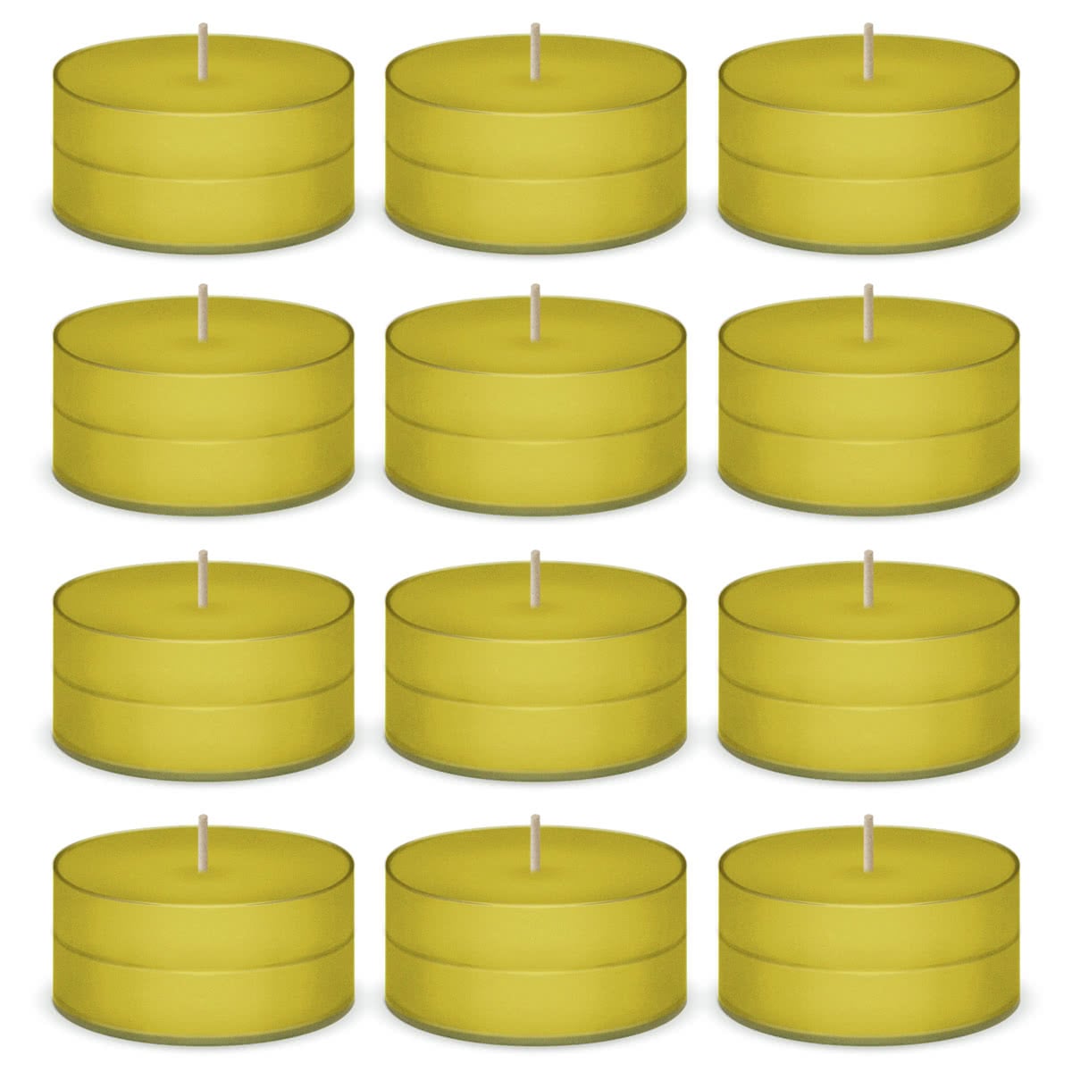 Sunflower Scented Tea Lights Candles by American Candle - 12 Pack