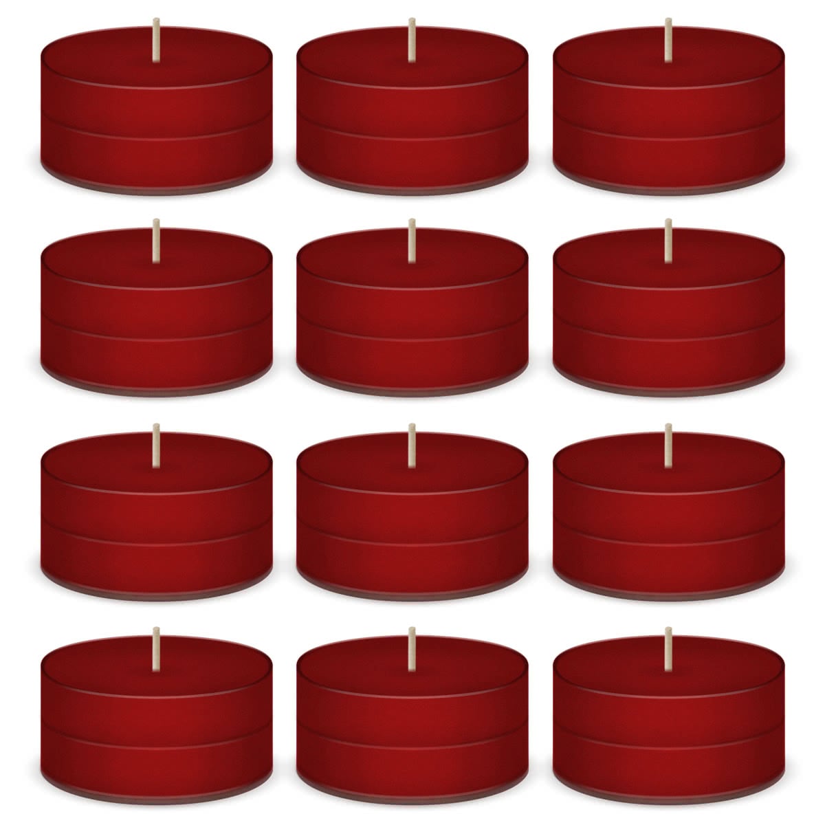 Candy Cane Scented Tea Lights Candles by American Candle - 12 Pack
