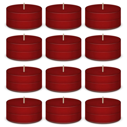 Candy Cane Scented Tea Lights Candles by American Candle - 12 Pack
