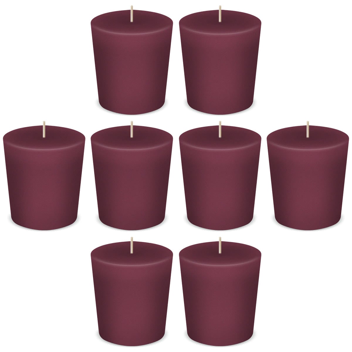 Country Home Mauve Votive Scented Candles by American Candle - Box of 8