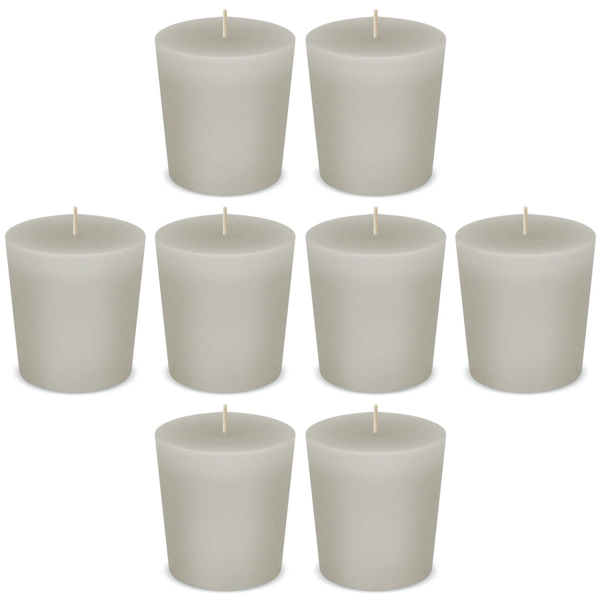 Pocono Pine White Votive Scented Candles by American Candle - Box of 8