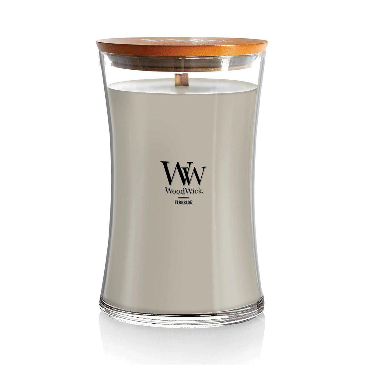 Fireside Scented Large Glass Jar Candle by WoodWick NW93106