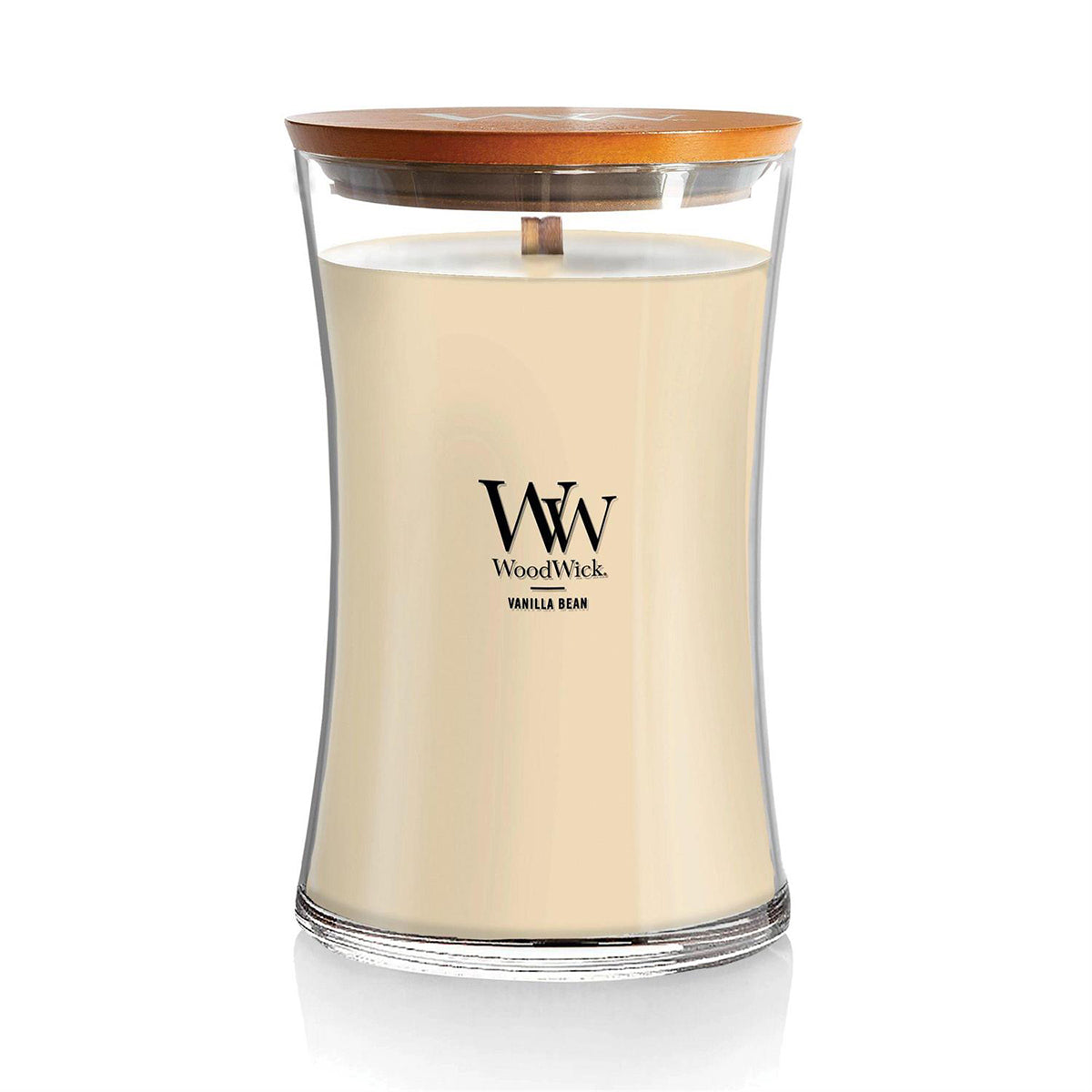 Vanilla Bean Scented Large Glass Jar Candle by WoodWick