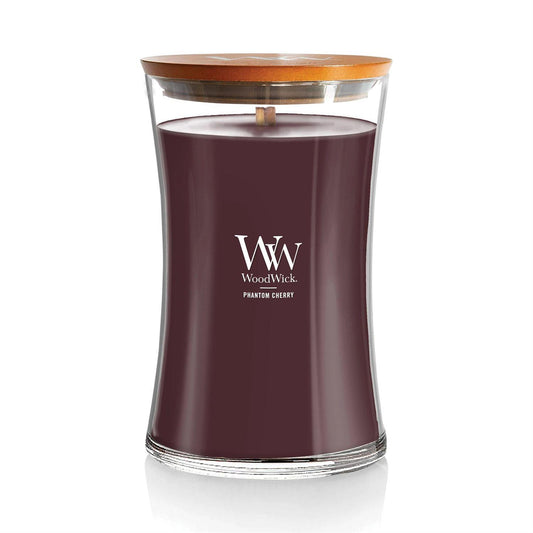 Phantom Cherry Scented Large Glass Jar Candle by WoodWick NW1759807