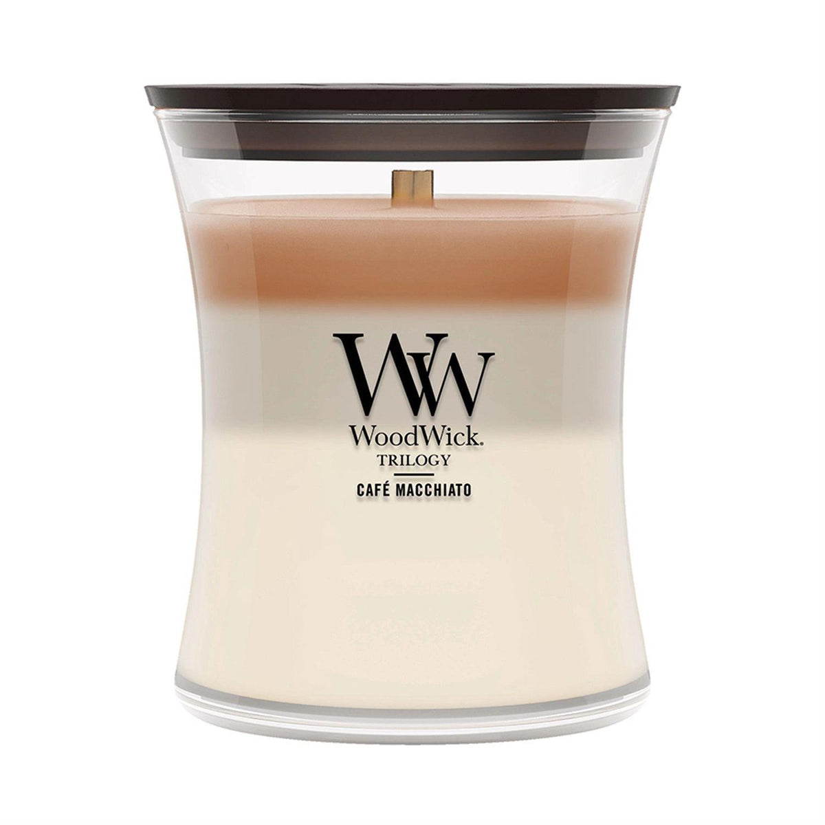 Cafe Macchiato Scented Medium Glass Jar Candle by WoodWick NW2670824