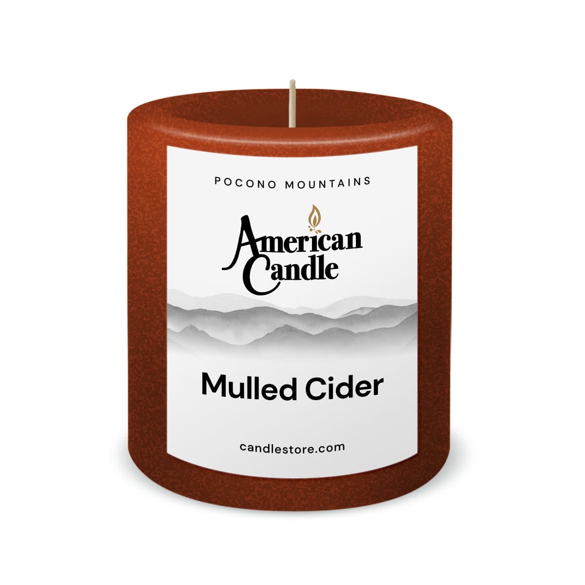 Mulled Cider Scented 3x3 Pillar Candle by American Candle