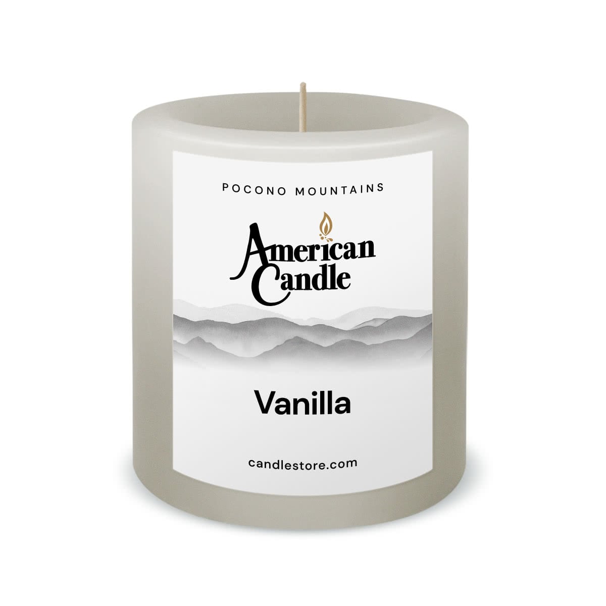 Vanilla Scented 3x3 Pillar Candle by American Candle