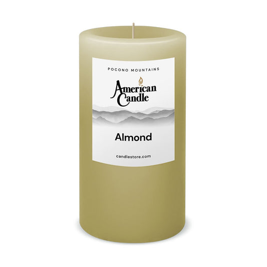 Almond Scented 3x6 Pillar Candle by American Candle