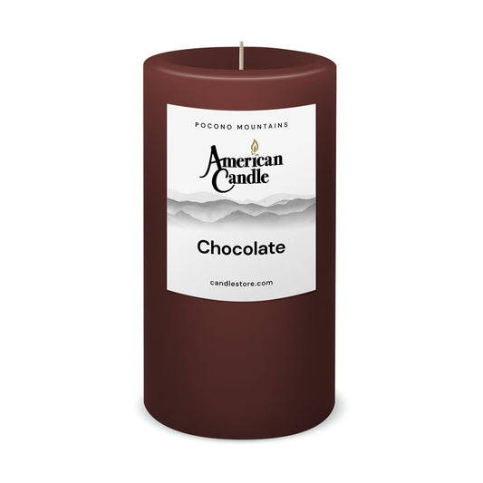 Chocolate Scented 3x6 Pillar Candle by American Candle