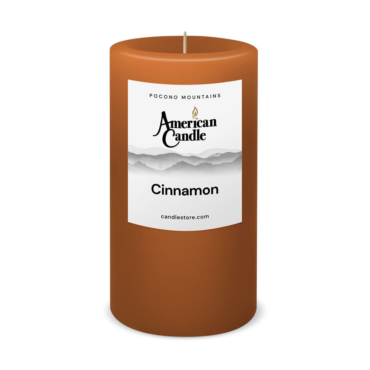 Cinnamon Scented 3x6 Pillar Candle by American Candle