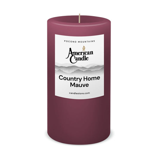 Country Home Mauve Scented 3x6 Pillar Candle by American Candle