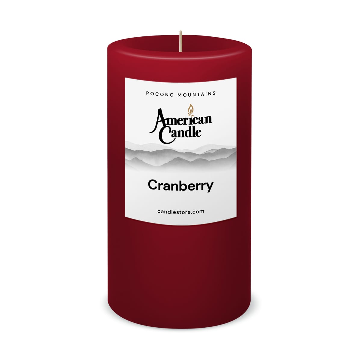 Cranberry Scented 3x6 Pillar Candle by American Candle