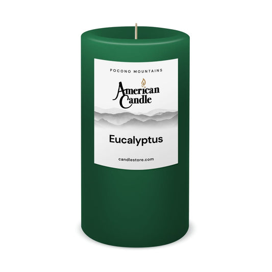 Eucalyptus Scented 3x6 Pillar Candle by American Candle