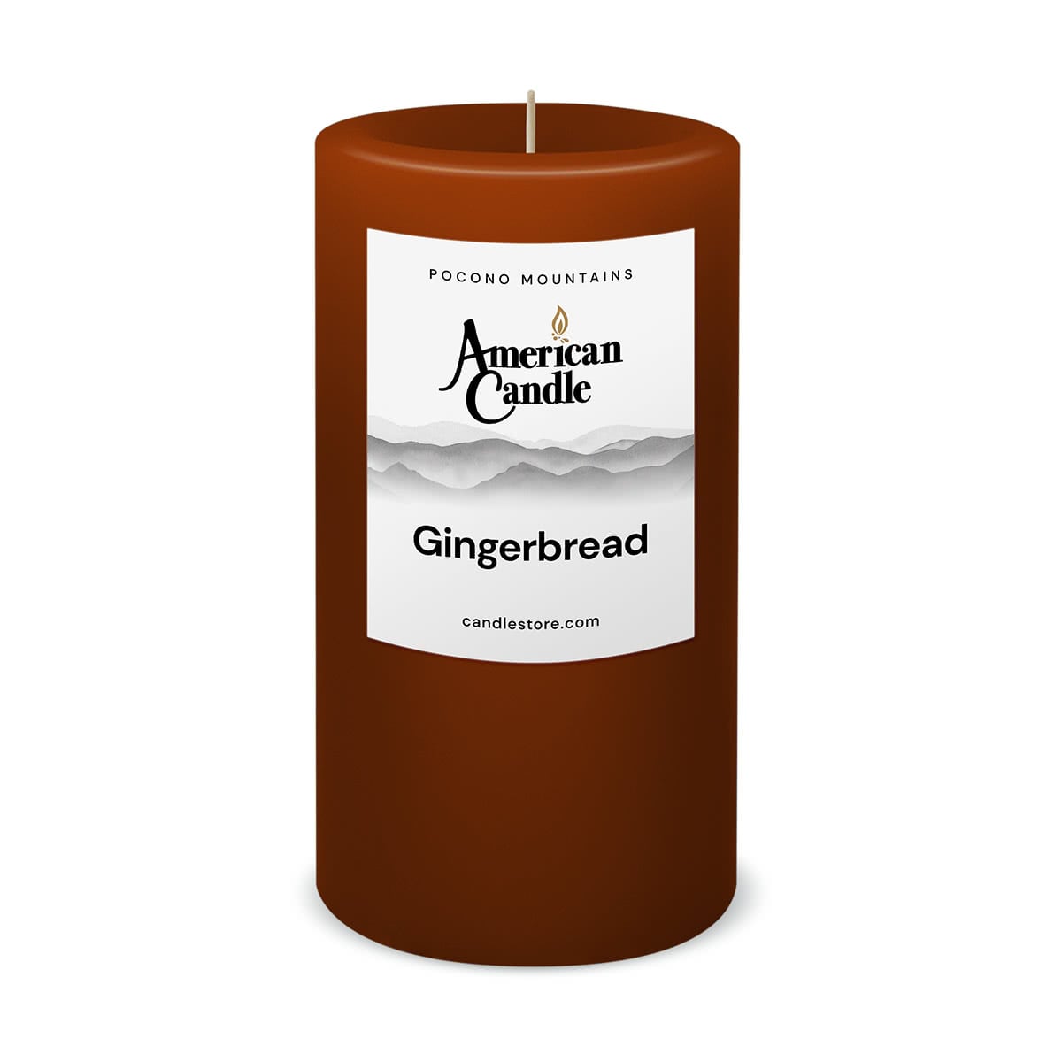 Gingerbread Scented 3x6 Pillar Candle by American Candle