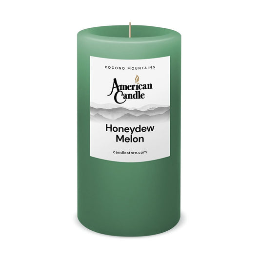 Honeydew Melon Scented 3x6 Pillar Candle by American Candle