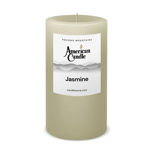 Jasmine Scented 3x6 Pillar Candle by American Candle