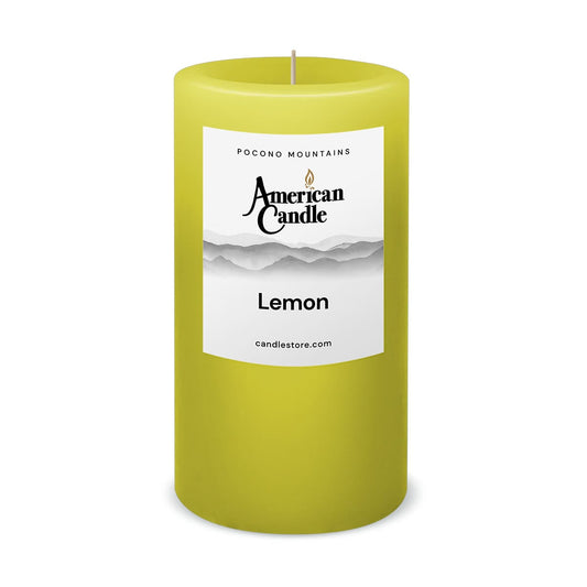 Lemon Scented 3x6 Pillar Candle by American Candle