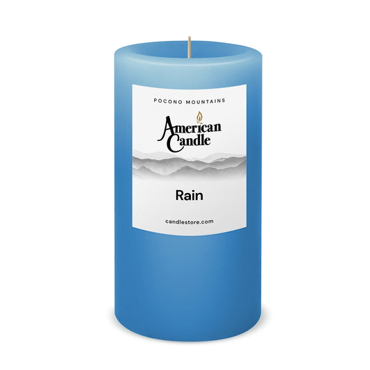 Rain Scented 3x6 Pillar Candle by American Candle