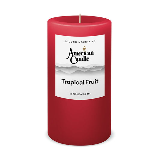 Tropical Fruit Scented 3x6 Pillar Candle by American Candle