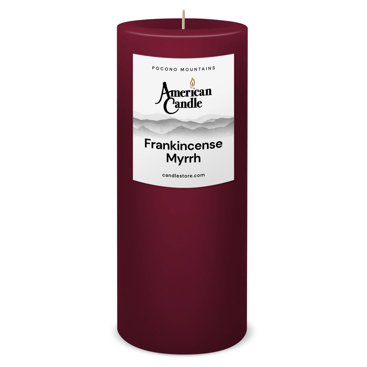 Frankincense and Myrrh Scented 3x9 Pillar Candle by American Candle