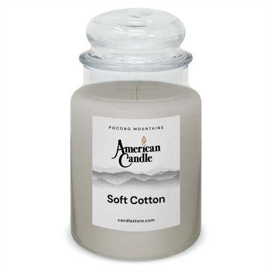 Soft Cotton 22 oz Jar Scented Candle by American Candle