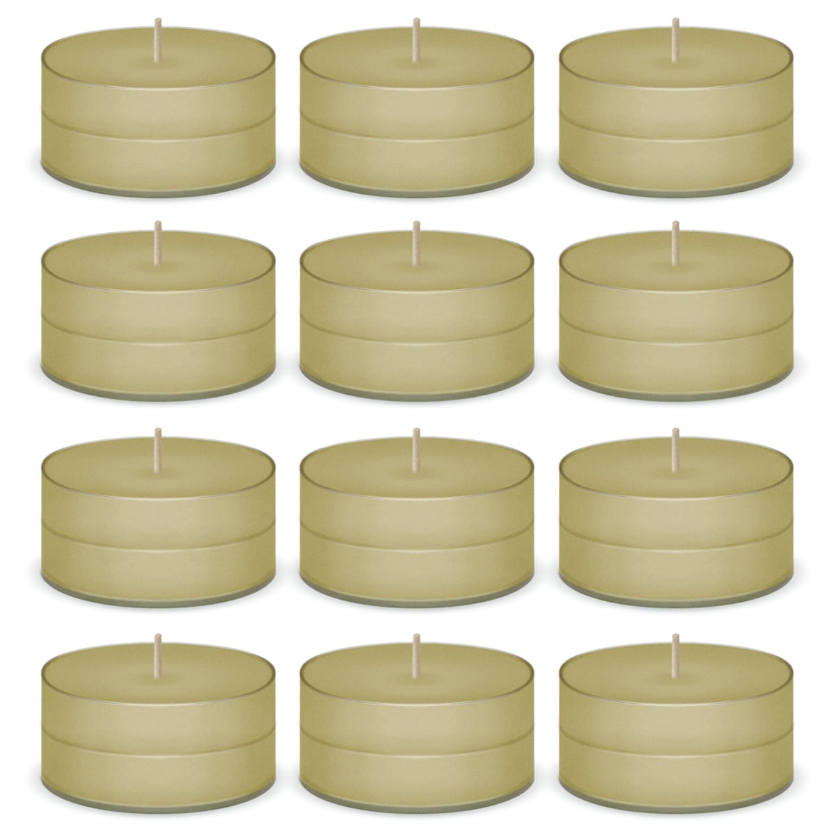 Almond Scented Tea Lights Candles by American Candle - 12 Pack