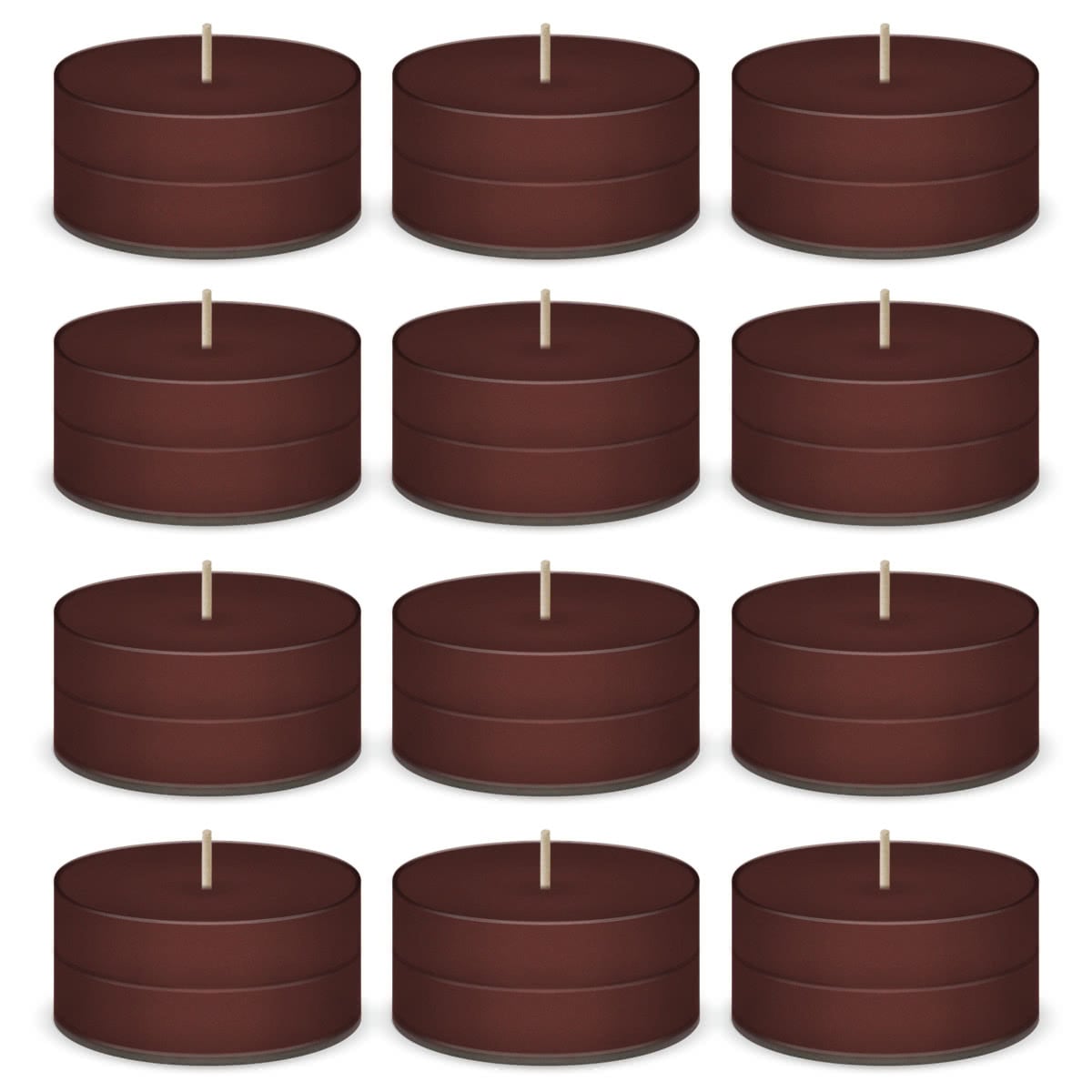 Chocolate Scented Tea Lights Candles by American Candle - 12 Pack