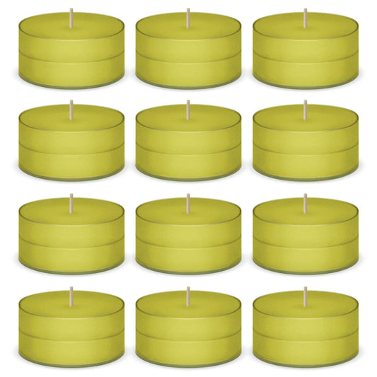 Lemon Scented Tea Lights Candles by American Candle - 12 Pack