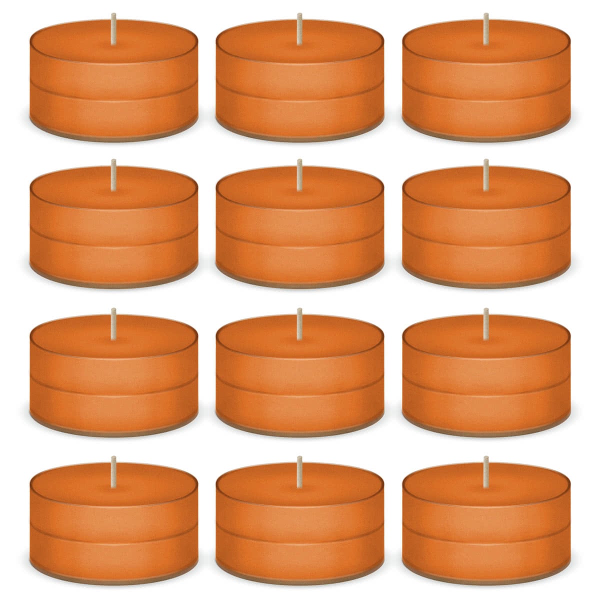 Orange Scented Tea Lights Candles by American Candle - 12 Pack