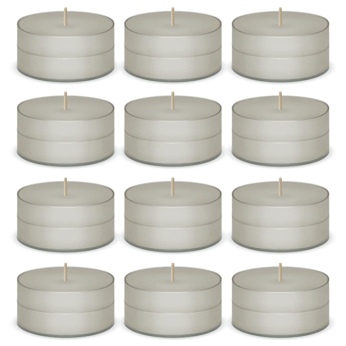 Pocono Pine White Scented Tea Lights Candles by American Candle - 12 Pack