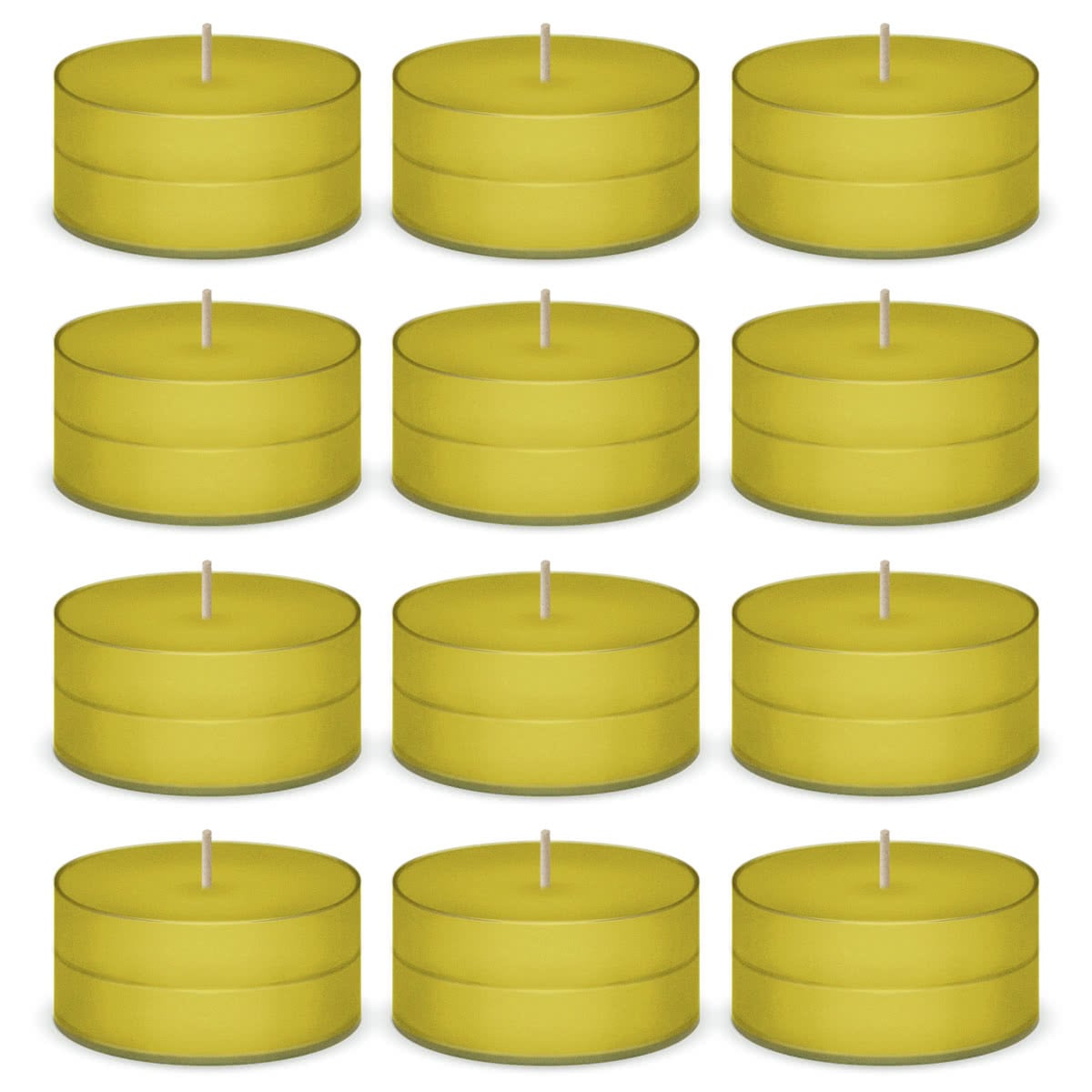 Sunflower Scented Tea Lights Candles by American Candle - 12 Pack