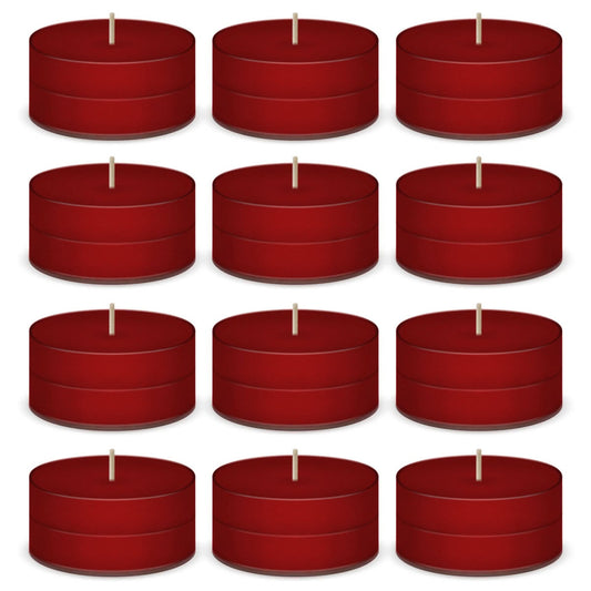 Candy Cane Scented Tea Lights Candles by American Candle - 12 Pack