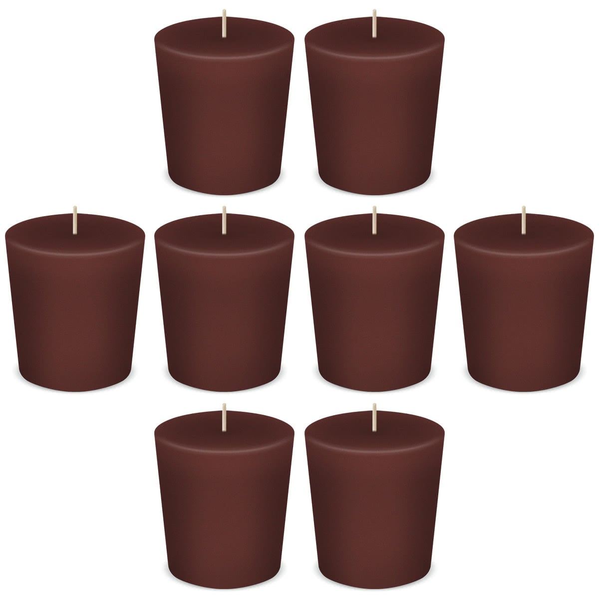 Chocolate Votive Scented Candles by American Candle - Box of 8