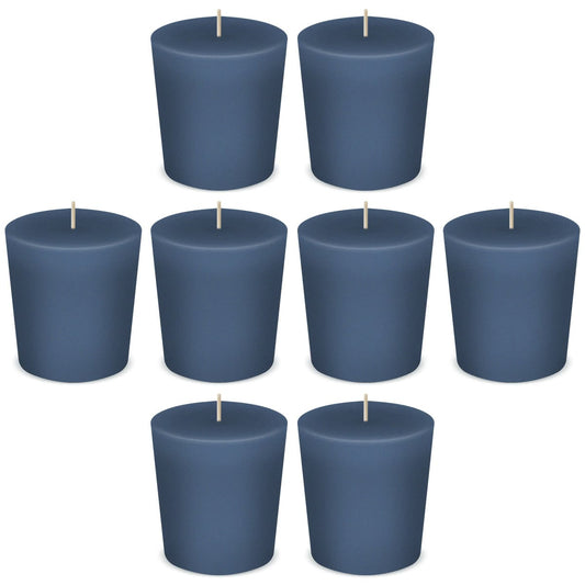 Country Home Blue Votive Scented Candles by American Candle - Box of 8