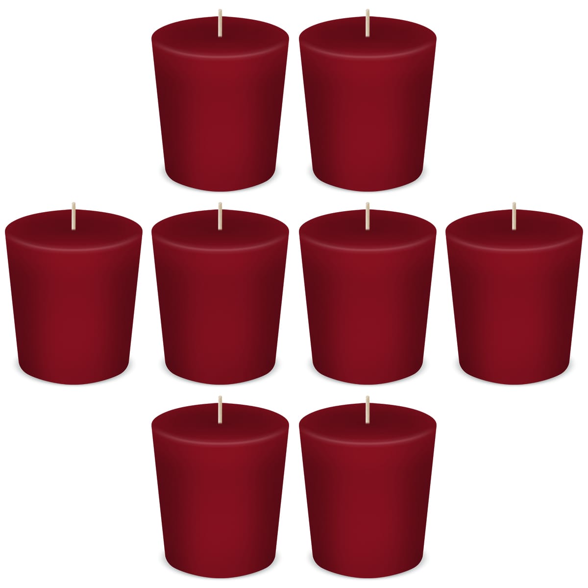 Cranberry Votive Scented Candles by American Candle - Box of 8