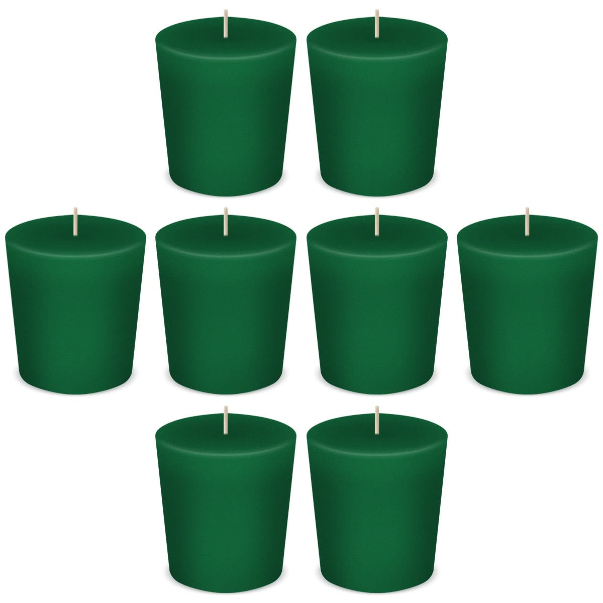 Pocono Pine Green Votive Scented Candles by American Candle - Box of 8