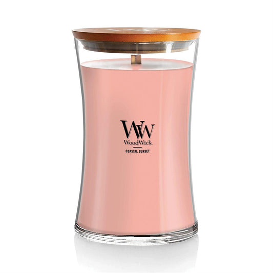 Coastal Sunset Scented Large Glass Jar Candle by WoodWick NW93049