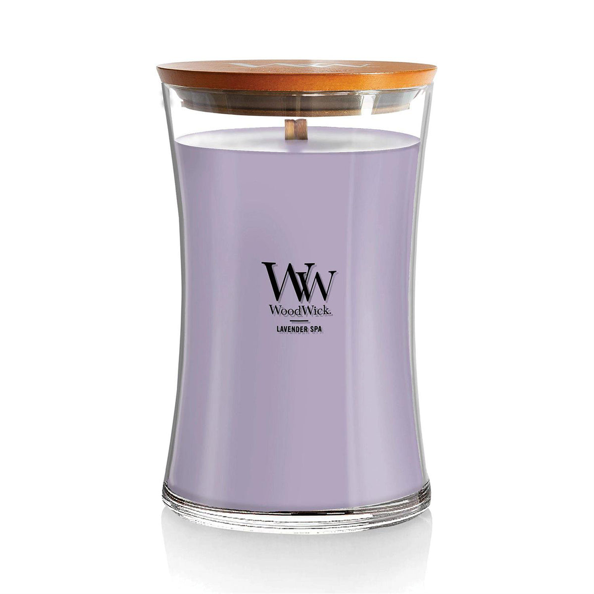 Lavender Spa Scented Large Glass Jar Candle by WoodWick