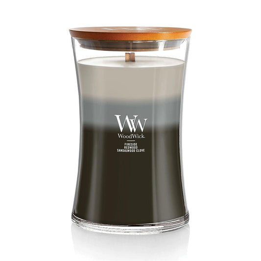 Warm Woods Scented Large Trilogy Jar Candle by WoodWick W93911